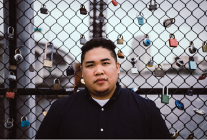 an obese man